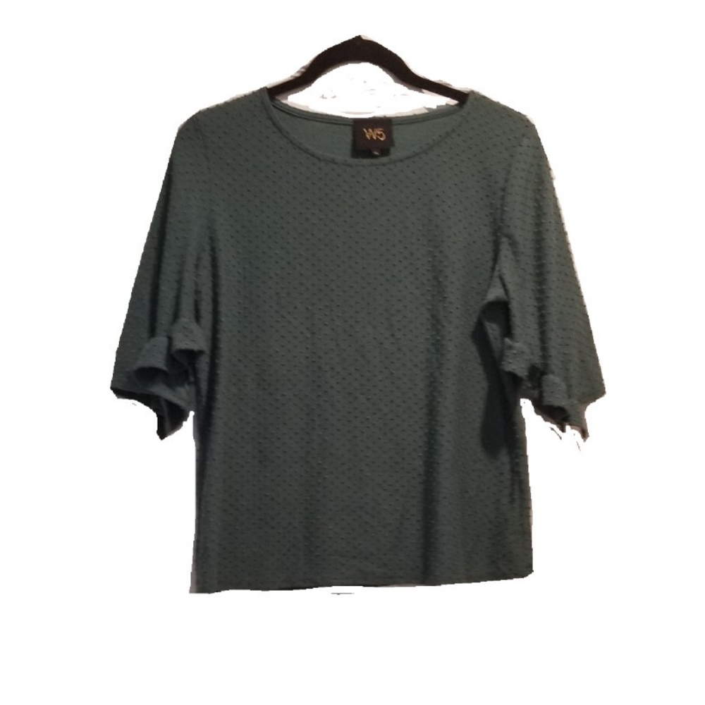 W5 Anthropologie ruffle sleeve blouse